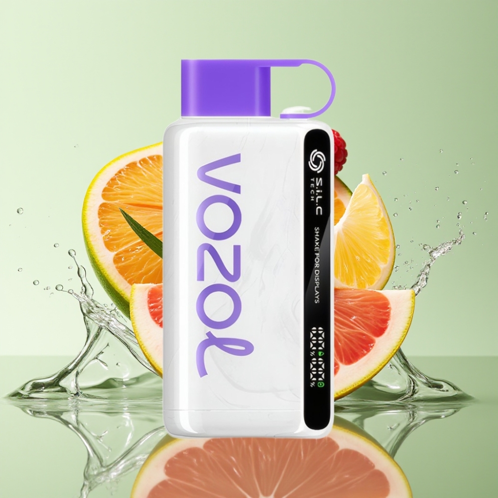VOZOL STAR 9000/12000 Disposable Vape Recarga Rápida 30% S.i.L.C TECH Proteção Oxicoco Manga Toranja