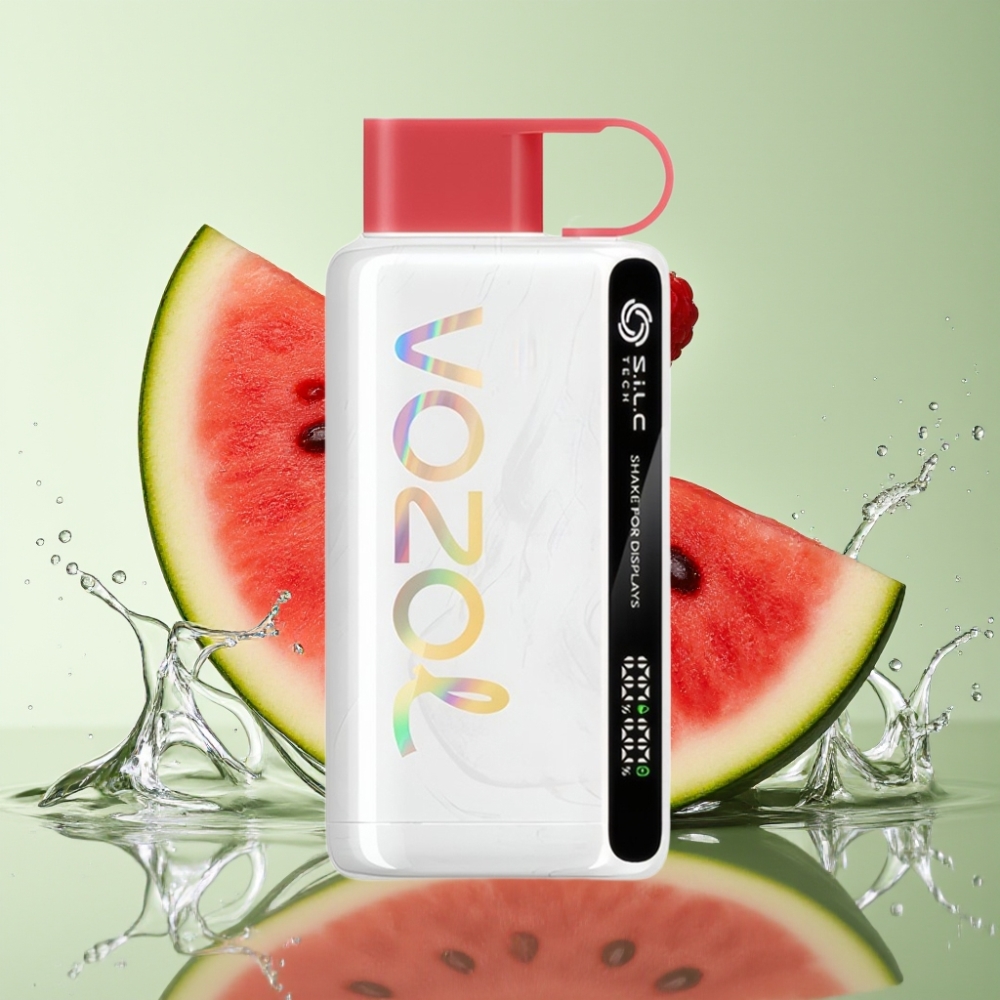VOZOL STAR 9000/12000 Disposable Vape S.i.L.C TECH 30% Carga Rápida Framboesa Melancia