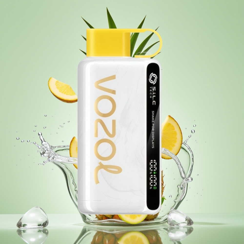 VOZOL STAR 9000/12000 Recarregável Rápido 30% + S.i.L.C TECH + Abacaxi Coco Gelo