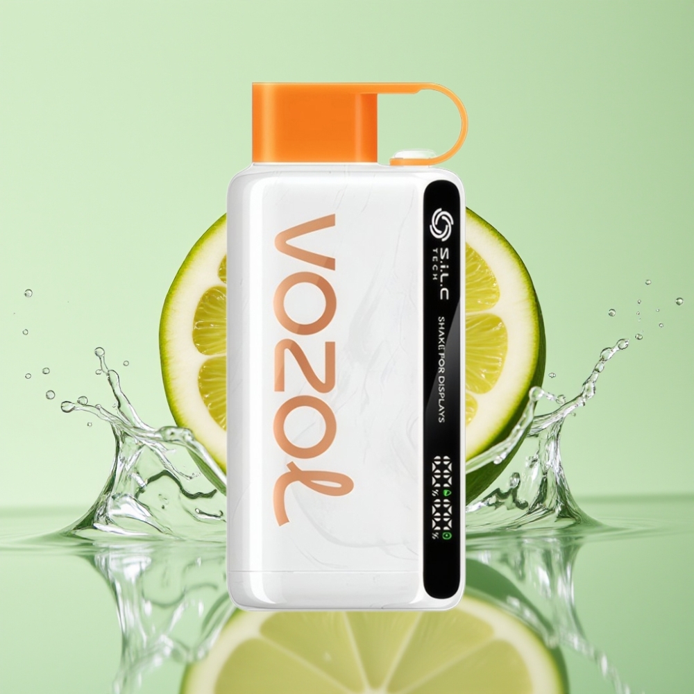 VOZOL STAR 9000/12000 Vape Descartável Limão Lima com S.i.L.C TECH e Reciclagem