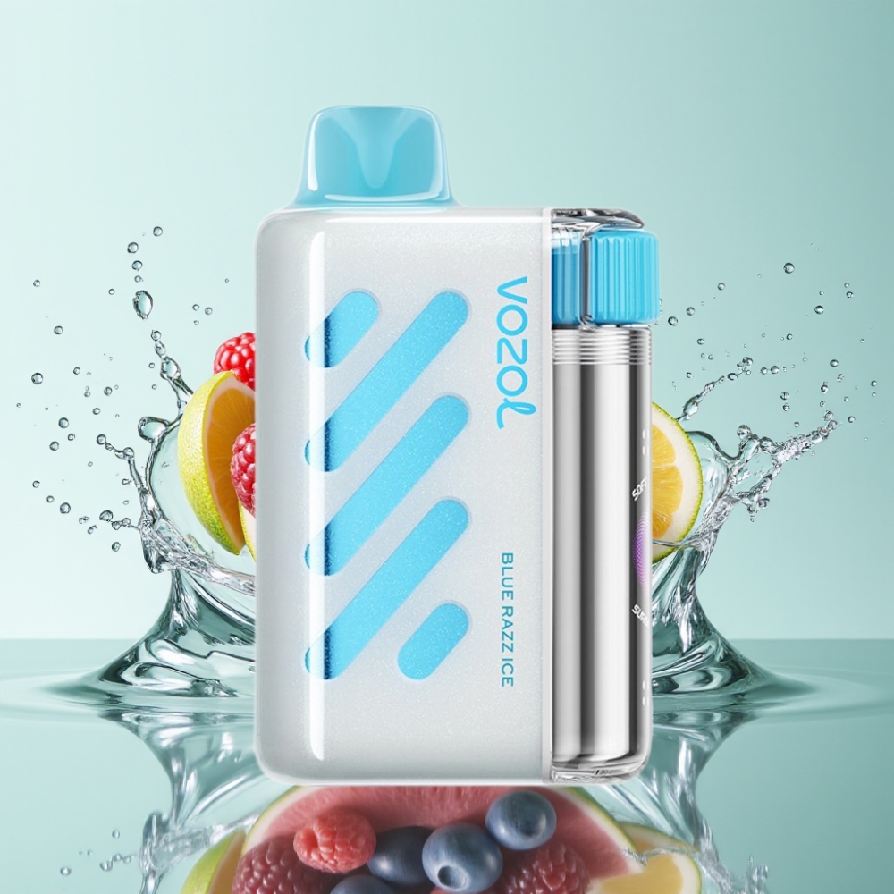VOZOL VISTA 40000 Puffs Vape Recarregável MTL Sabor Mirtilo Azul Gelo